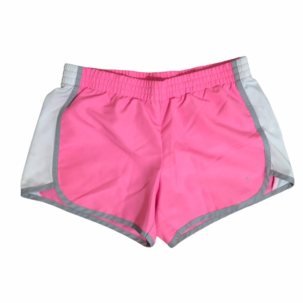 Women’s pink running track shorts